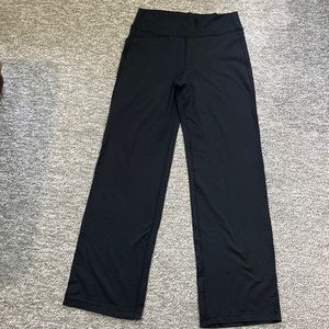 Lululemon black straight leg yoga pants